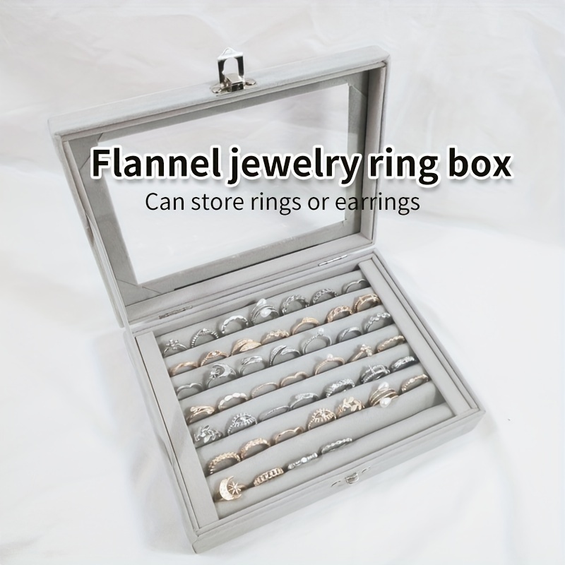 Jewelry Organizer Box for Rings and Earrings